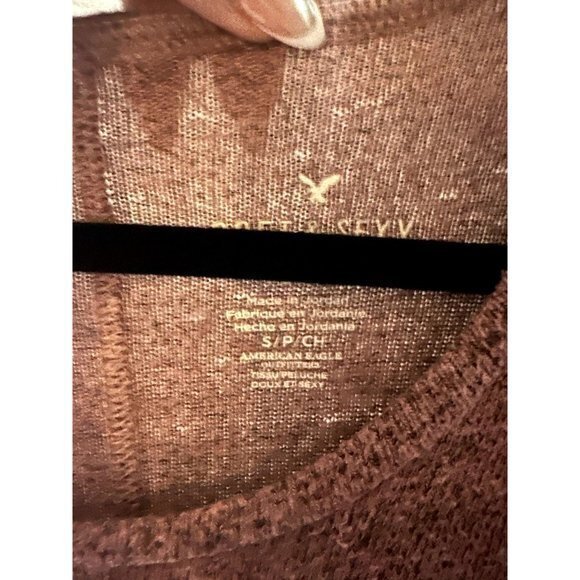 AMERICAN EAGLE LADIES SOFT & SEXY PLUSH LONG SLEEVE SHIRT (S) EUC B-247 - Picture 2 of 4